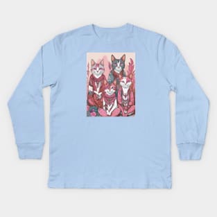 Meowditation Kids Long Sleeve T-Shirt